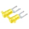 Panduit Fork Terminal, #8 Stud Size, 10 AWG, 600 V, Nylon Insulated, Yellow, 2000 PK PN10-8LF-2K - alternate 1